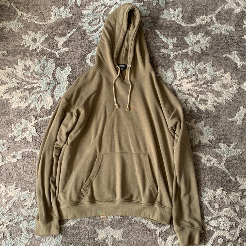 Olive green hoodie from Missguided, size is a Large